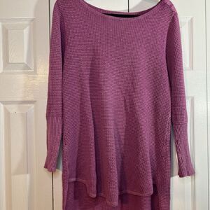 PBJ BLUES ACID WASH PURPLE  SWEATER‎ TUNIC SIZE LARGE